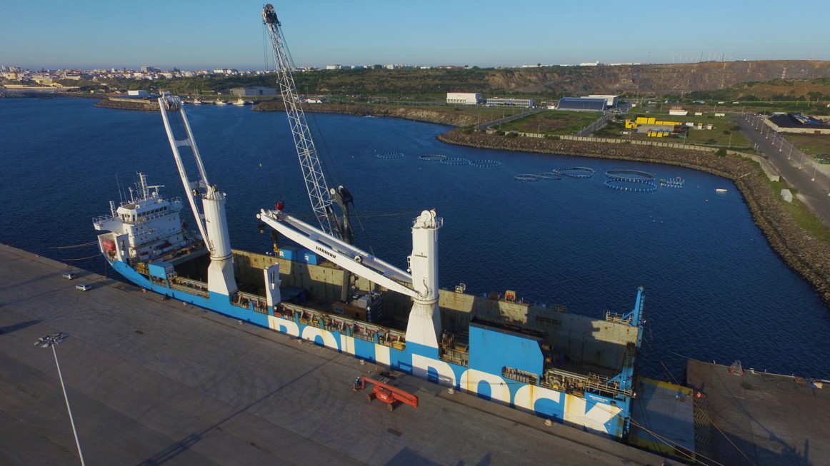 Novo equipamento reforça capacidade de movimentar carga no terminal multipurpose do Porto de Sines